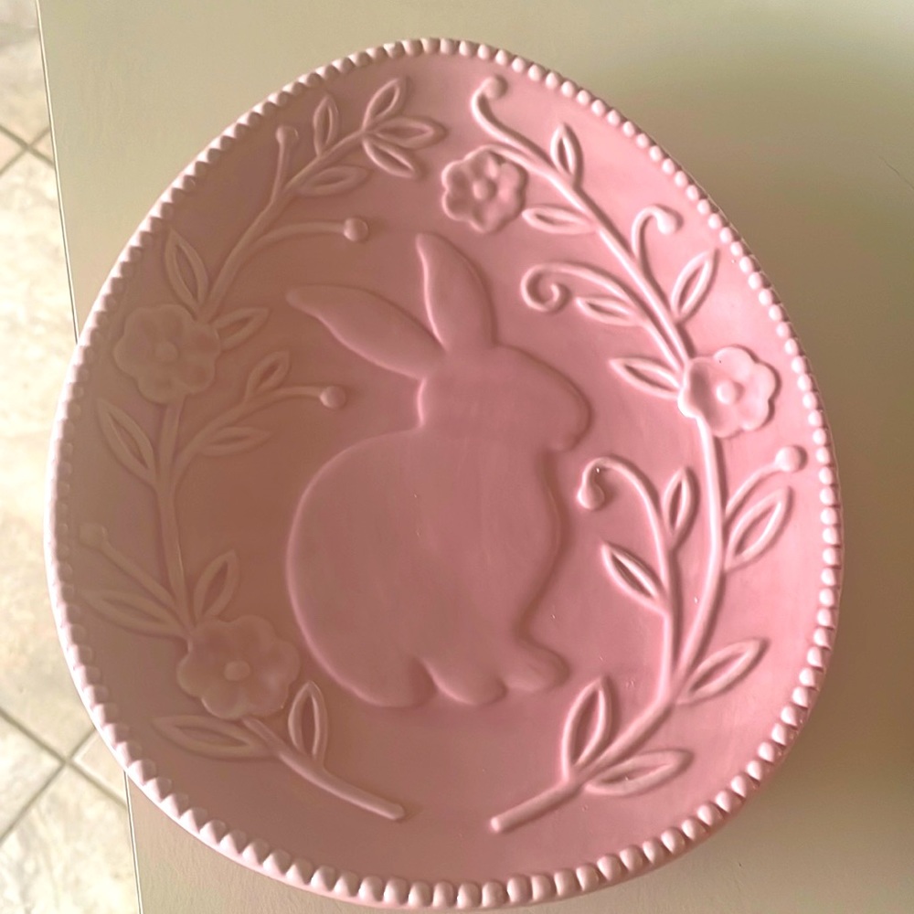 Easter pink plate